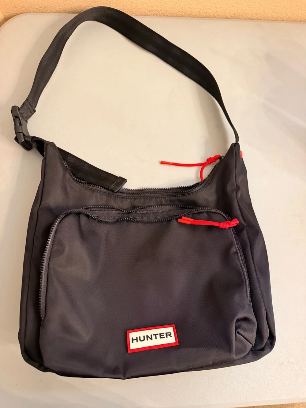 Hunter Black Commute Messenger Bag